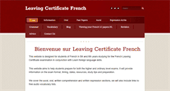 Desktop Screenshot of leavingcertificatefrench.com