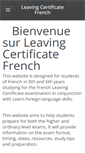 Mobile Screenshot of leavingcertificatefrench.com